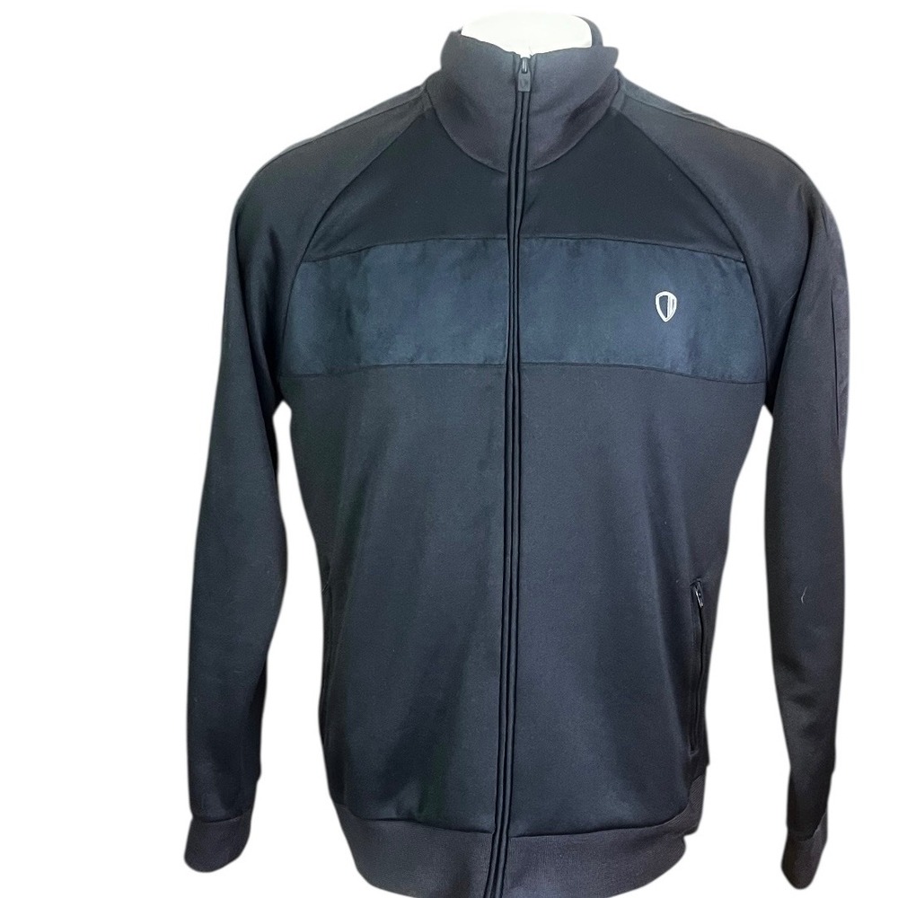 Ben Sherman Track Jacket Full Zip Black Polyester Mens Size XXL MU2033M